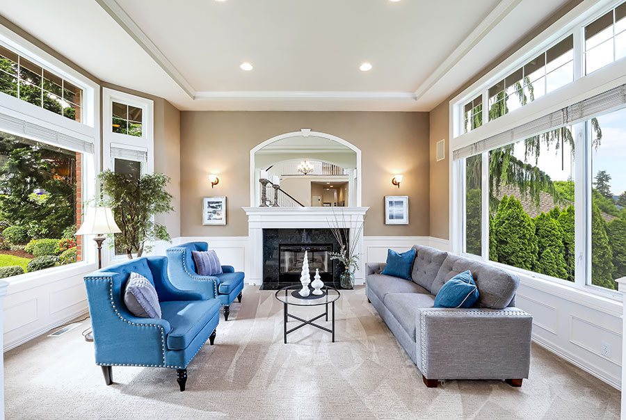 Sammamish real estate photography and video living room