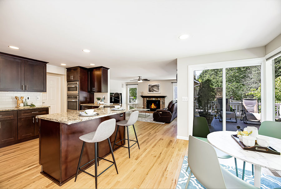 Sammamish real estate photography and video kitchen