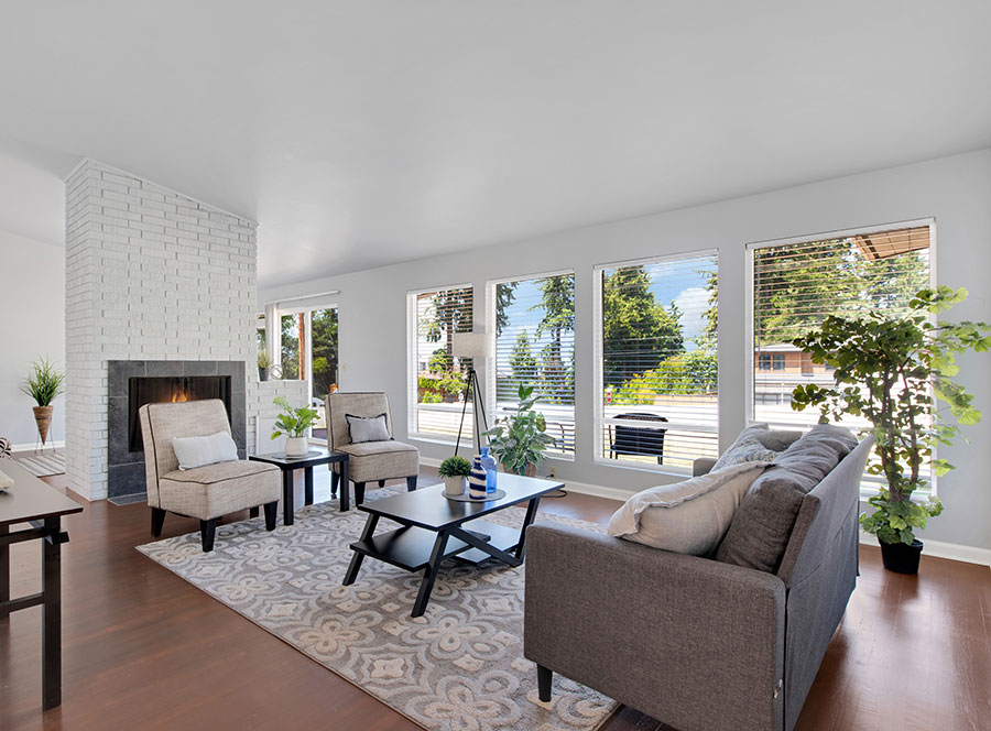 Bellevue real estate photography living room