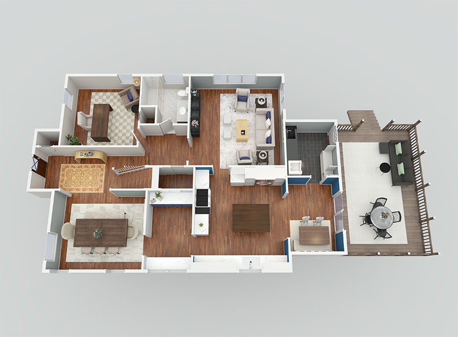 3D floor plans real estate example