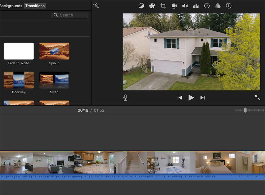 Editing real estate videos with iMovie